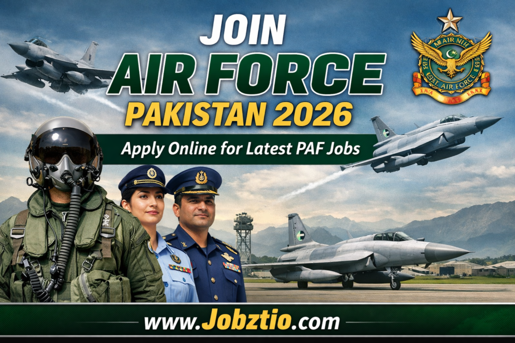 Join Air Force Pakistan 2026 – Apply Online for Latest PAF Jobs