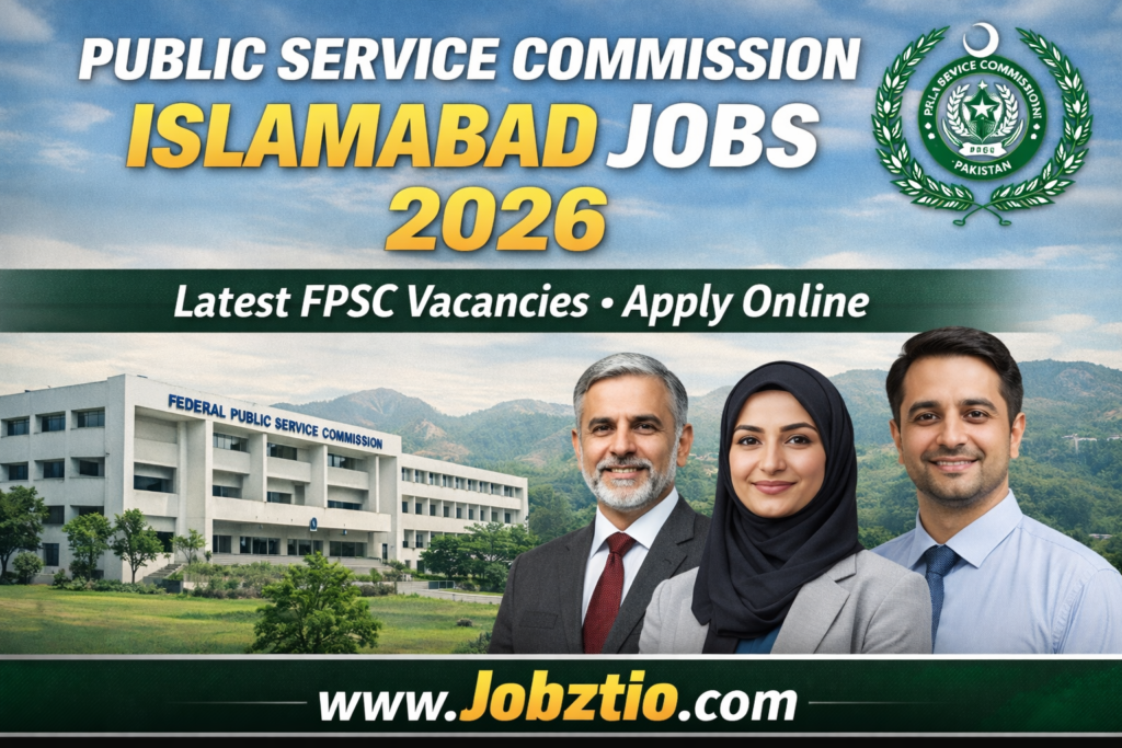 Public Service Commission Islamabad Jobs 2026 – Latest FPSC Vacancies Apply Online