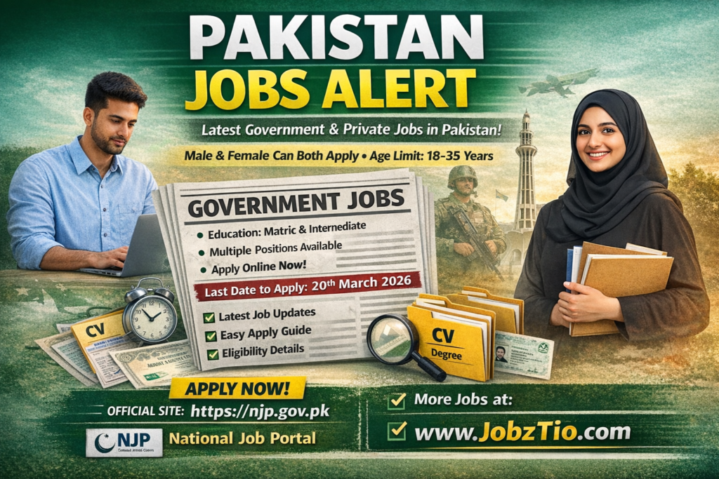 Pakistan Jobs Alert – Latest Pakistan Jobs Alert
