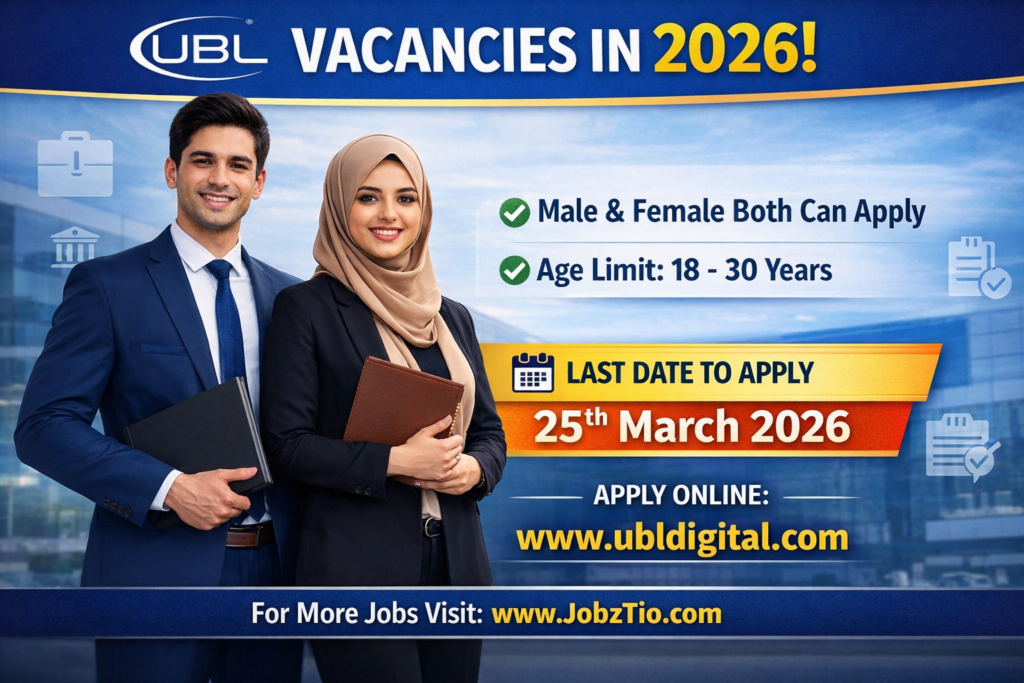 UBL Vacancies in 2026 – Latest United Bank Jobs