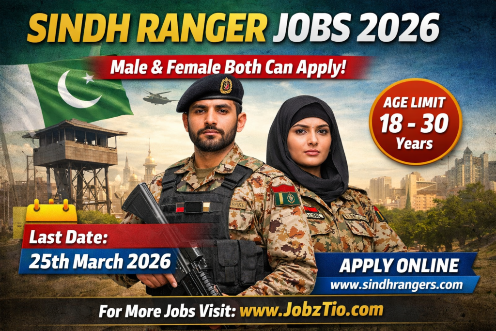 Pakistan Sindh Rangers Jobs 2026 – Online Application