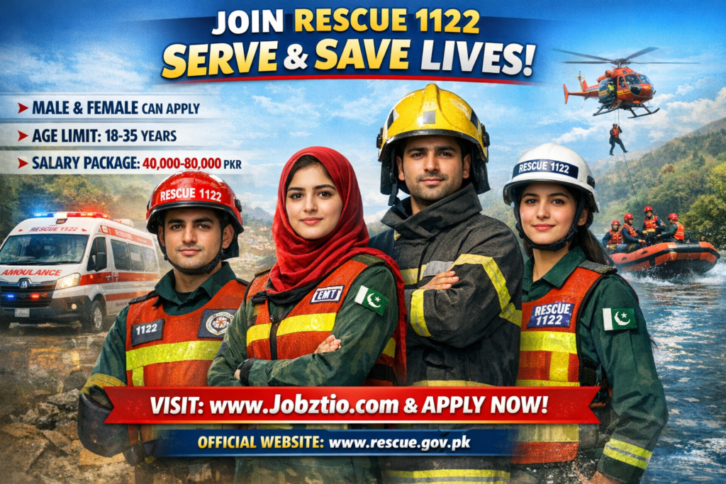Join Rescue 1122 – Start a Life-Saving Career with Pakistan’s Emergency Service